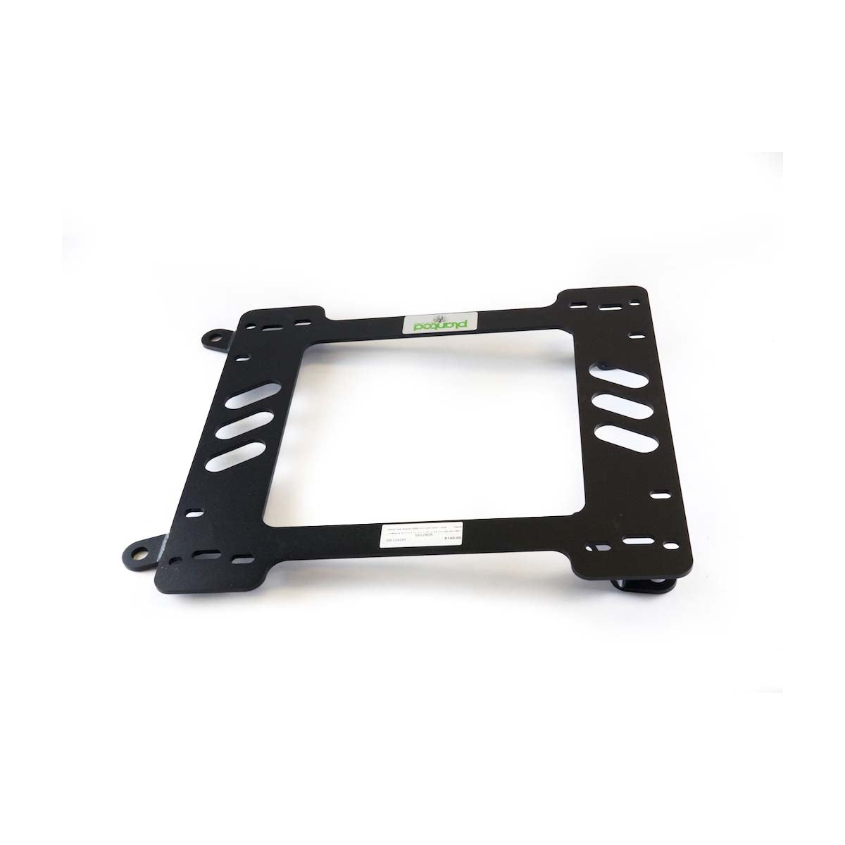 Planted seat bracket for 1975-1983 BMW 3 Series (E21), driver side, black powder-coated steel