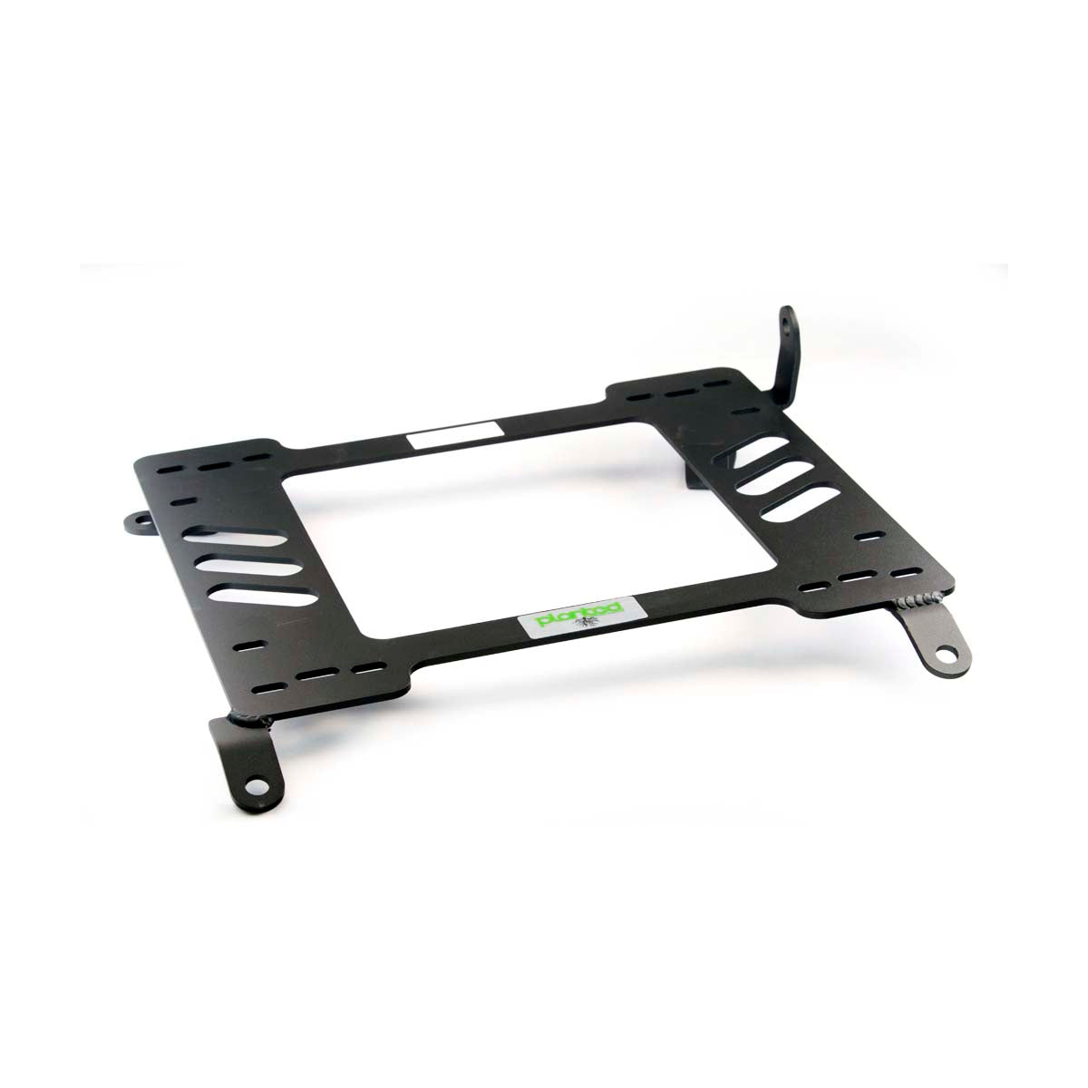 Vehicle-specific floor mounting base for 1986-1992 Toyota Supra, passenger side, shown with Planted top plate