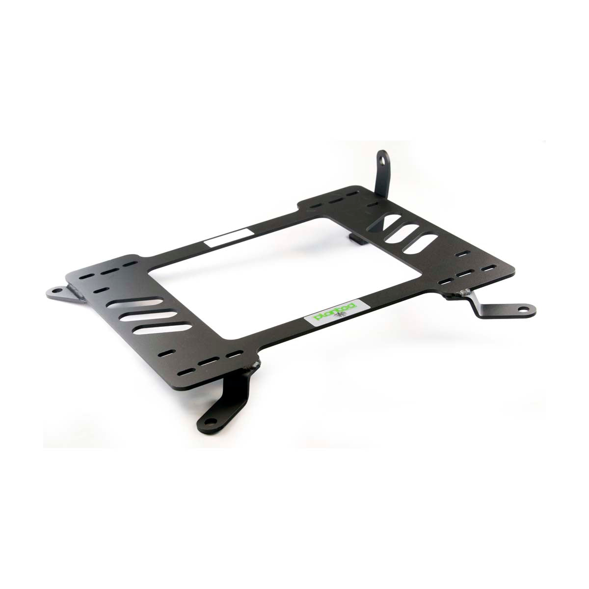 Planted seat bracket for 2007-2014 Mazda 2, passenger side, black powder-coated steel