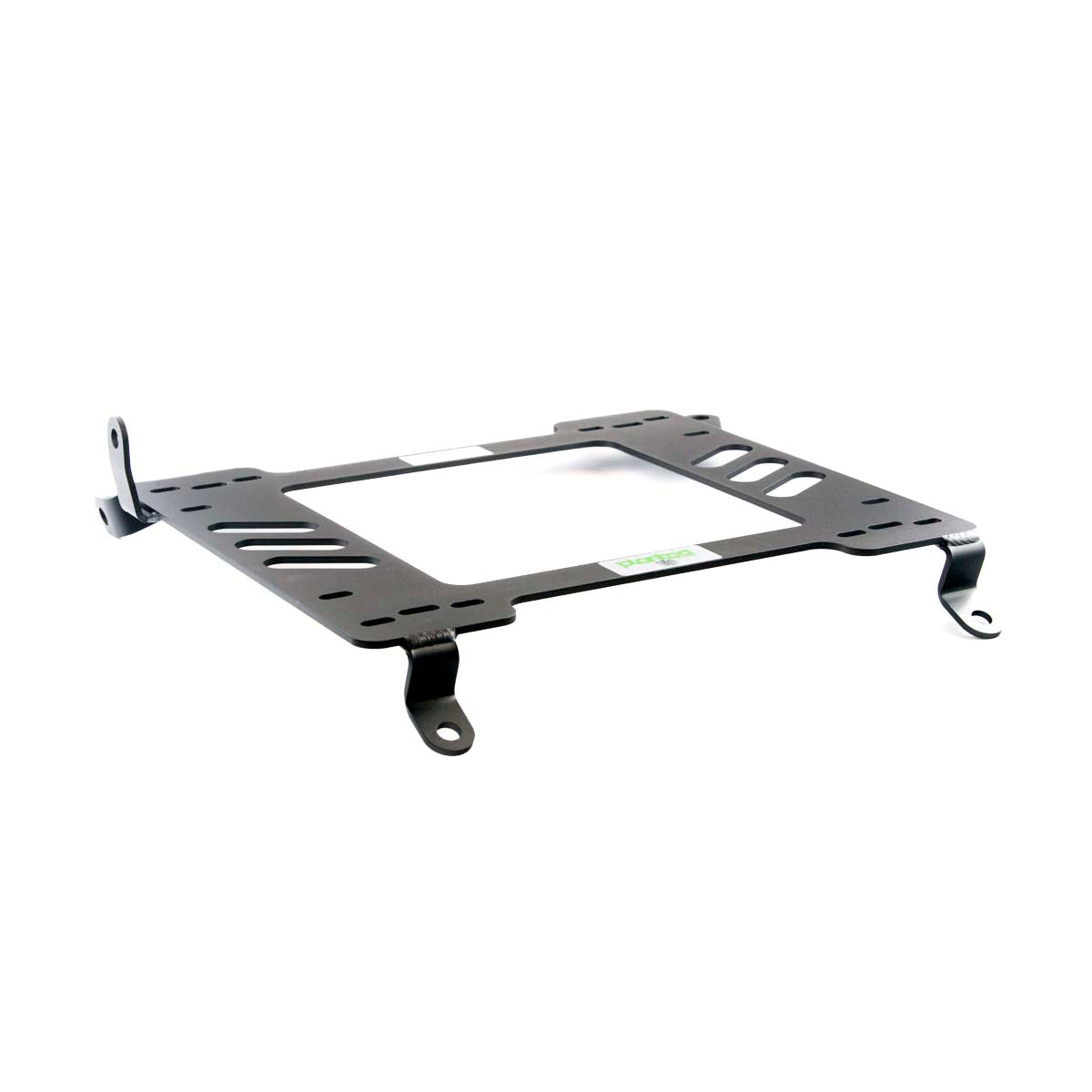 Planted seat bracket for 2011-2016 Scion tC, driver side, black powder-coated steel
