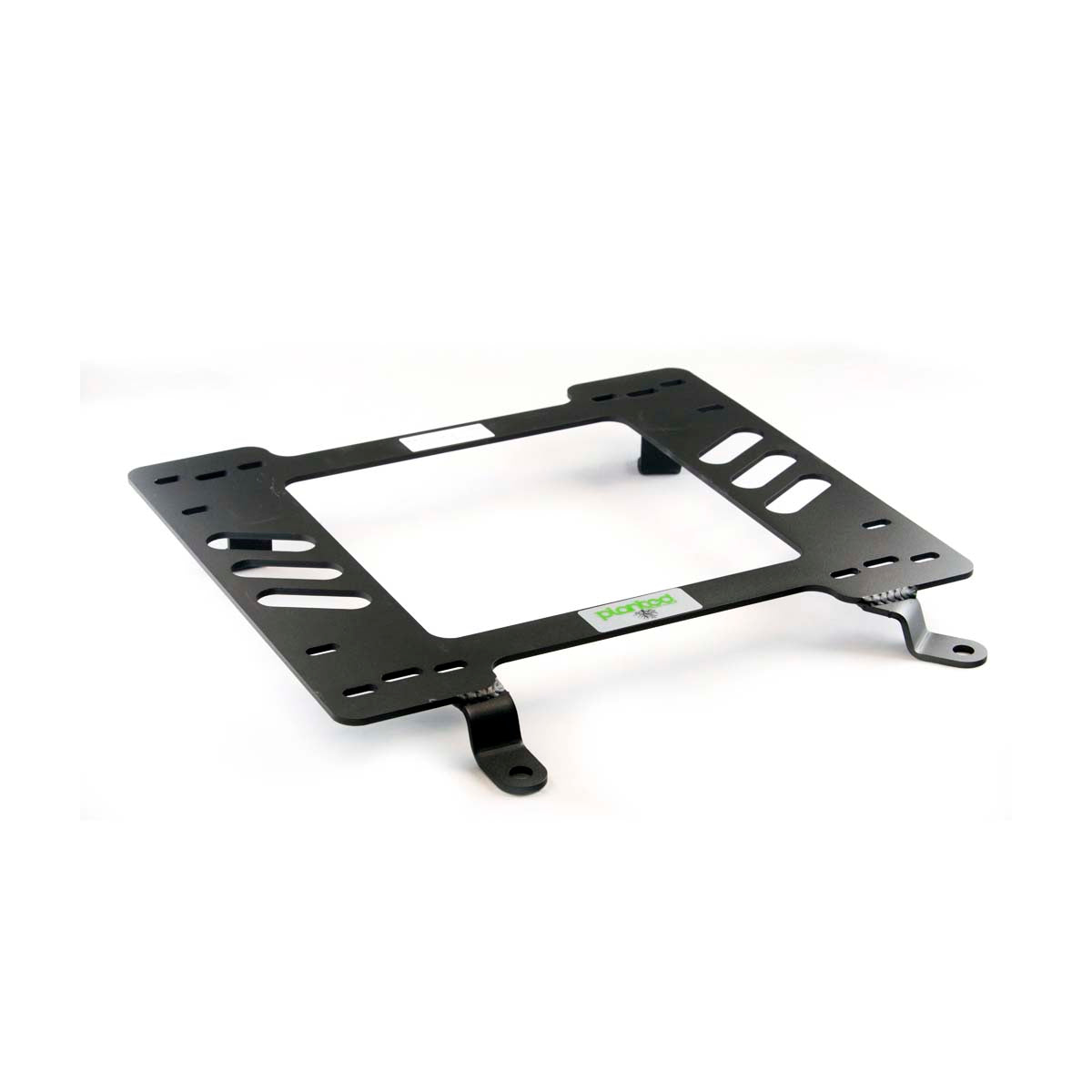 Planted seat bracket for 1964-1967 Chevrolet Chevelle, driver side, black powder-coated steel
