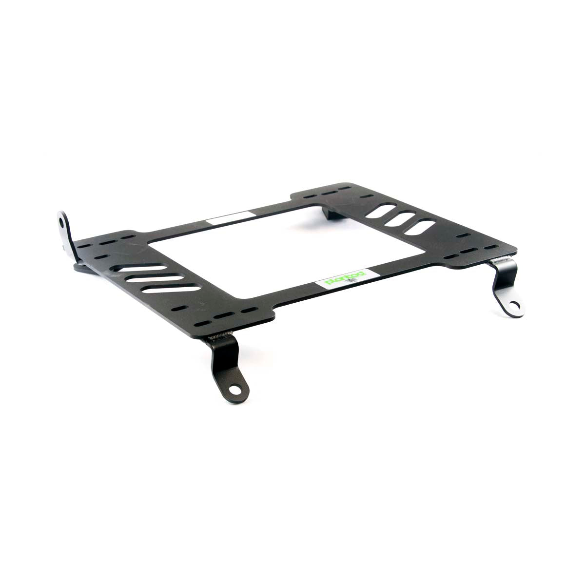 Planted seat bracket for 2004-2012 Nissan Versa (C11), driver side, black powder-coated steel
