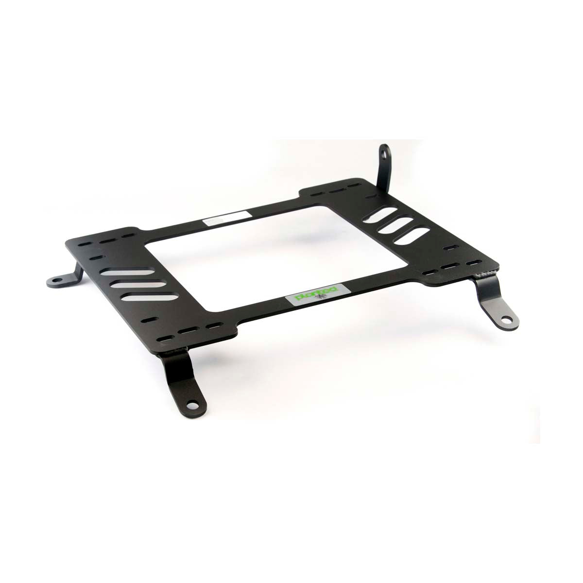 Planted seat bracket for 2006+ Toyota Corolla (E140/E150/E160, 10th/11th Gen), passenger side, black powder-coated steel