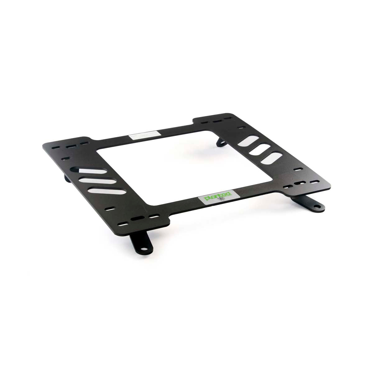 Planted seat bracket for 1974-1993 Volvo 240 Series, passenger side, black powder-coated steel