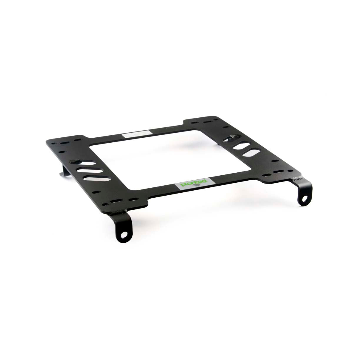 Planted seat bracket for 1970-1977 Toyota Celica, driver side, black powder-coated steel
