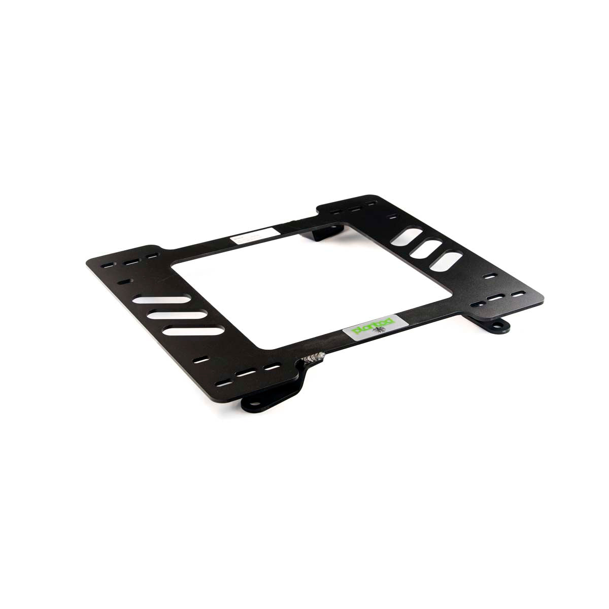 Planted seat bracket for 1967-1969 Pontiac Firebird, driver side, black powder-coated steel