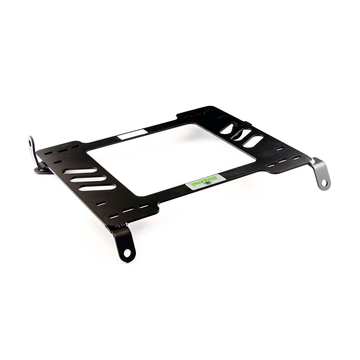 Planted seat bracket for 1997-1999 Acura CL, driver side, black powder-coated steel