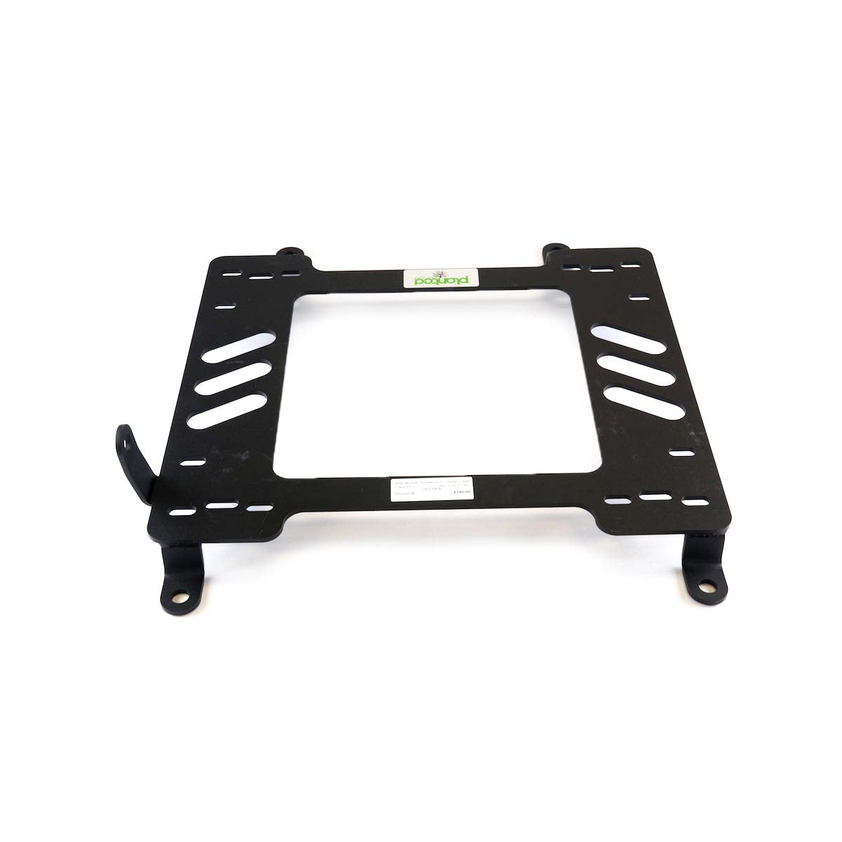 Planted seat bracket for 2015+ Ford Mustang, passenger side, black powder-coated steel