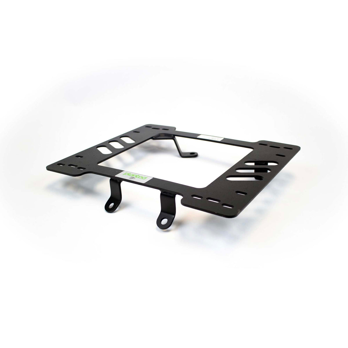 Planted seat bracket for 1980-1986 Ford Bronco (3rd Gen, Bucket Seat Models Only), passenger side, black powder-coated steel