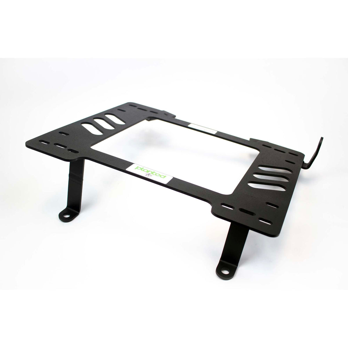Planted seat bracket for 1981-1993 Dodge Ram (1st Gen), passenger side, black powder-coated steel