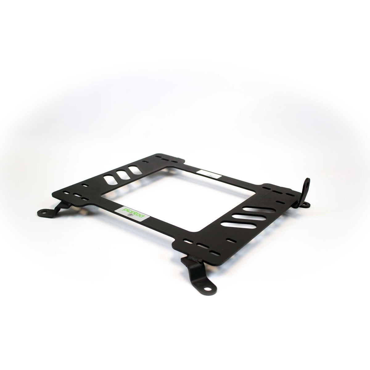 Planted seat bracket for 2014-2018 Mazda 3 (3rd Gen), passenger side, black powder-coated steel