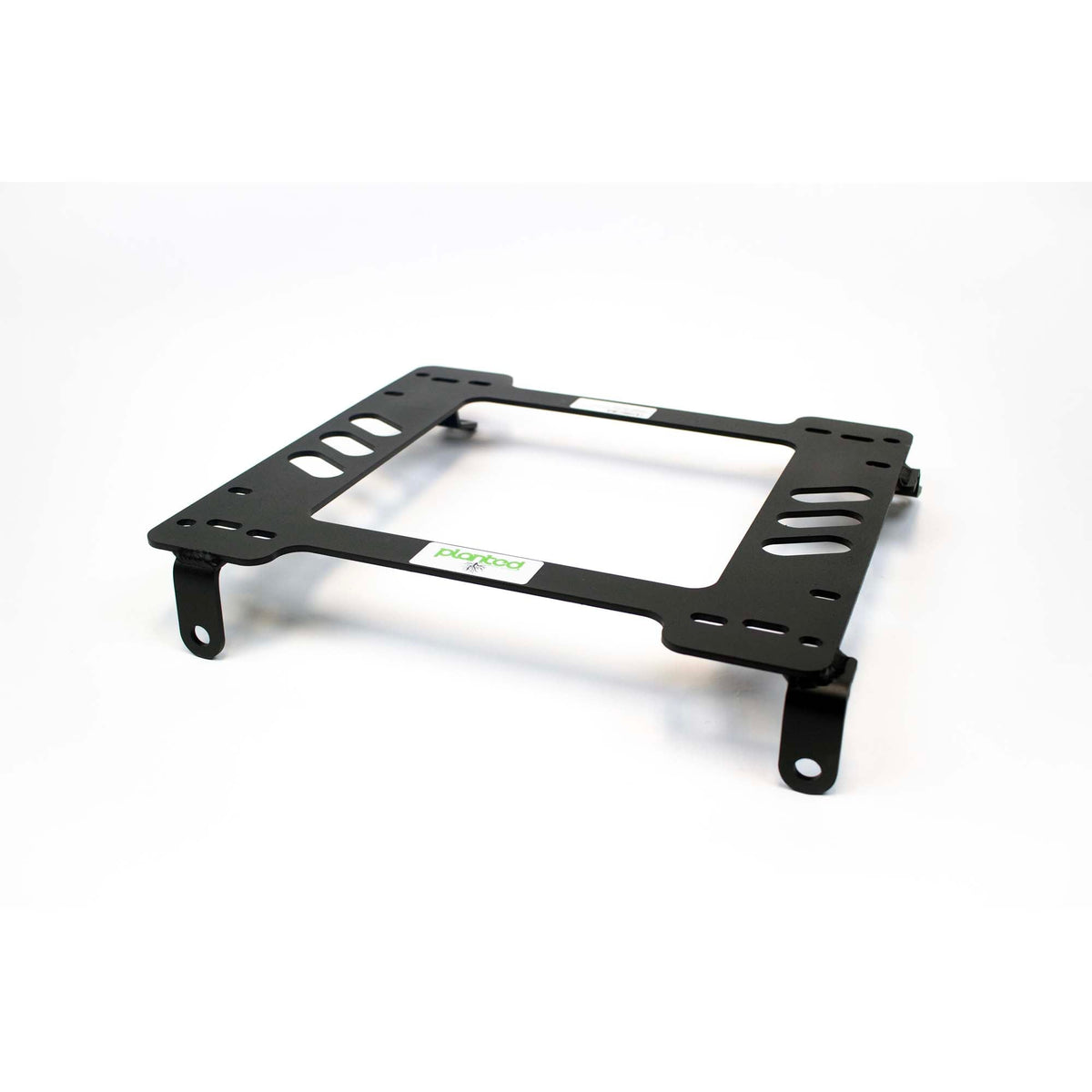 Planted seat bracket for Toyota Land Cruiser 60 Series (J60, 1980-3/1986), driver side, black powder-coated steel