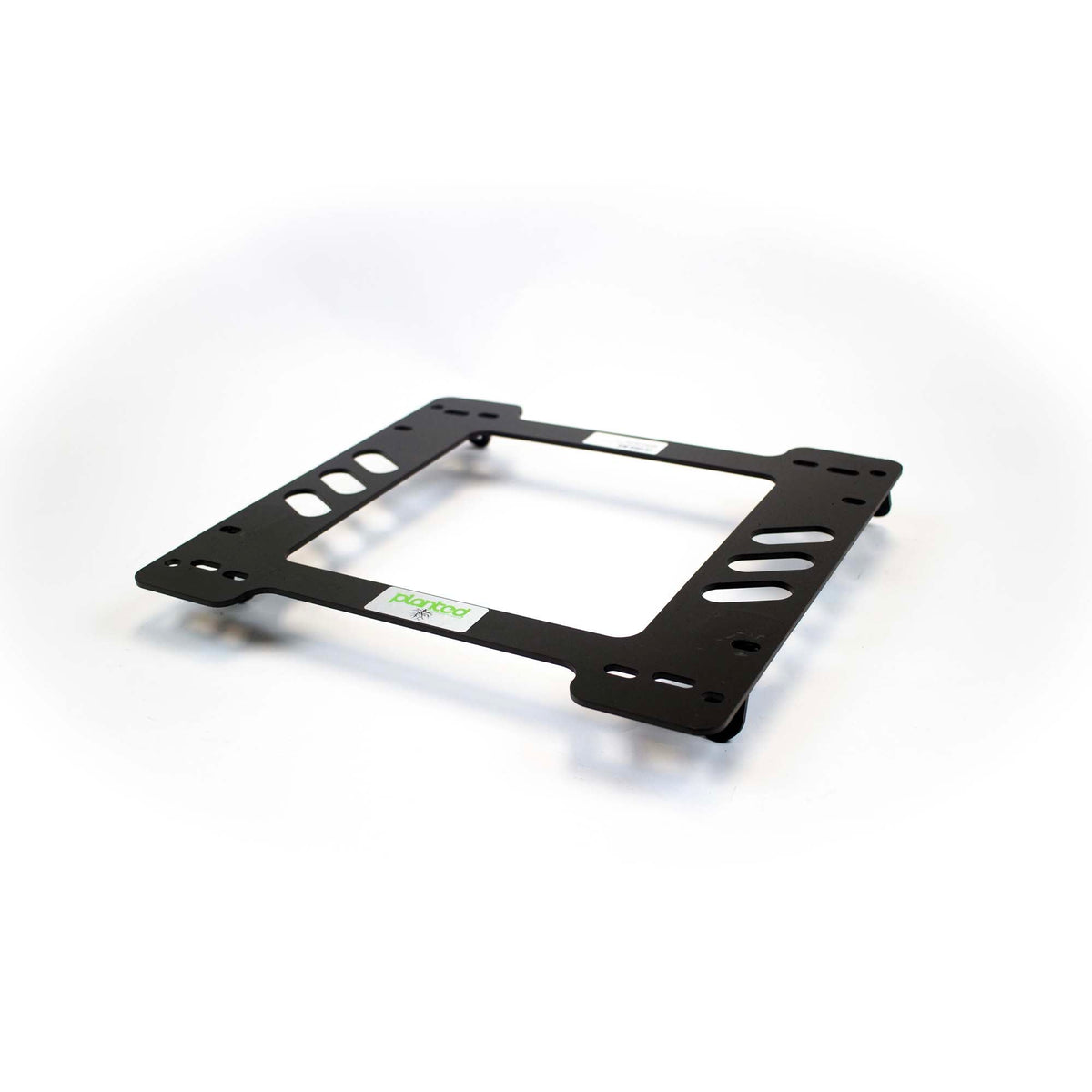 Planted seat bracket for 1984-1987 Honda CRX (1st Gen), driver side, black powder-coated steel
