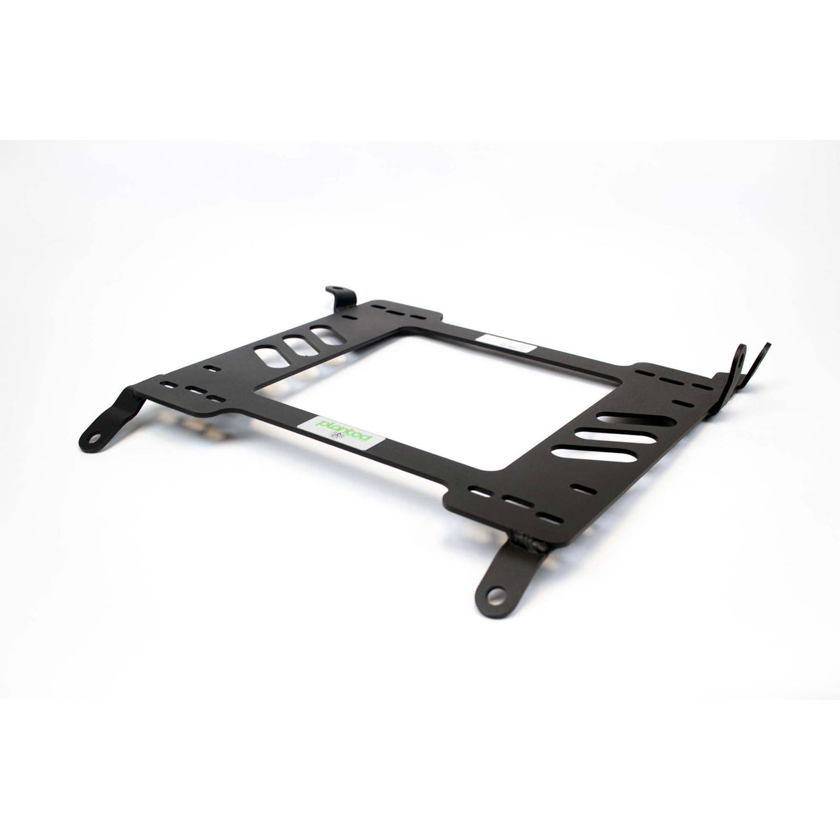 Planted seat bracket for 1998-2003 Mazda 323 / Mazdaspeed Protege (BJ, 8th Gen), passenger side, black powder-coated steel