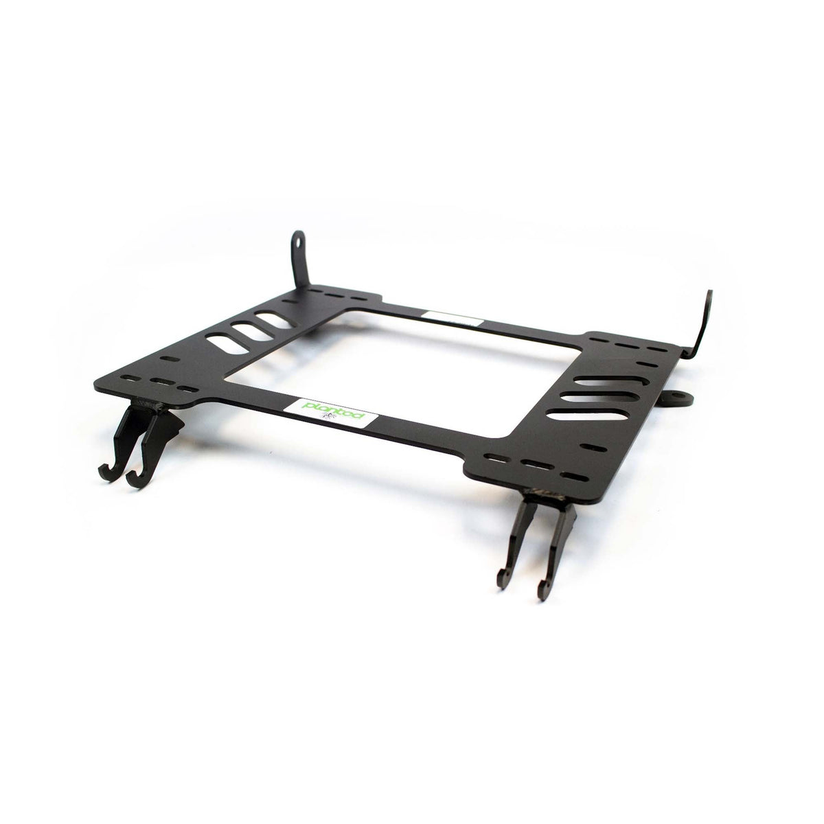Planted seat bracket for 2012+ Chevrolet Colorado (2nd Gen), driver side, black powder-coated steel