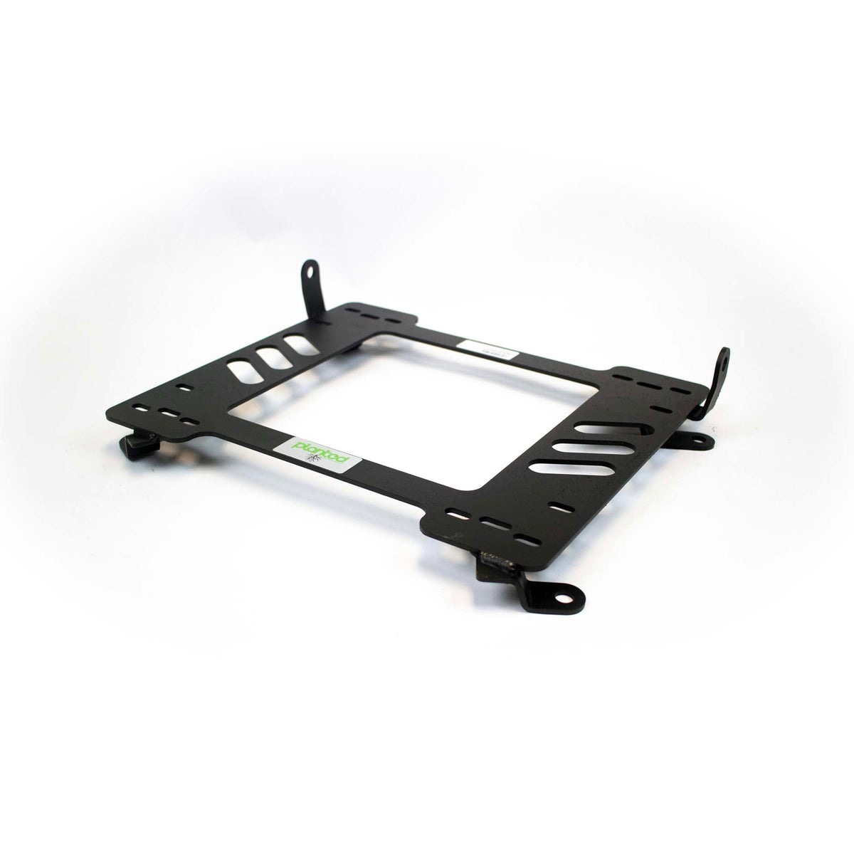 Planted seat bracket for 1981-1988 BMW 5 Series (E28), driver side, black powder-coated steel