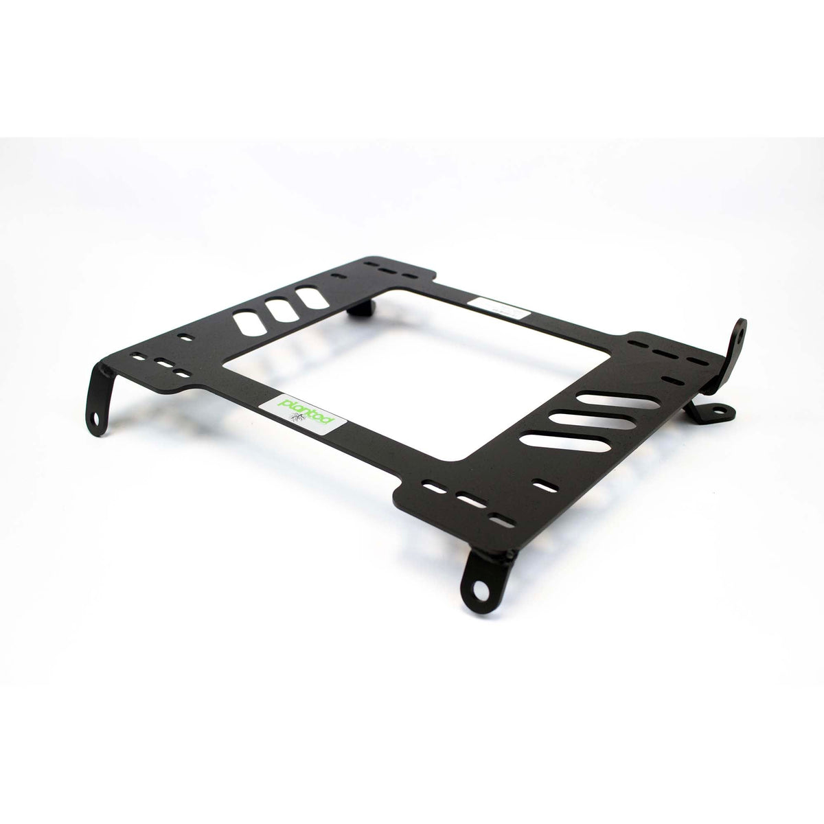 Planted seat bracket for 1984-1988 Toyota Pickup / Hilux (N50/N60/N70, 4th Gen), passenger side, black powder-coated steel