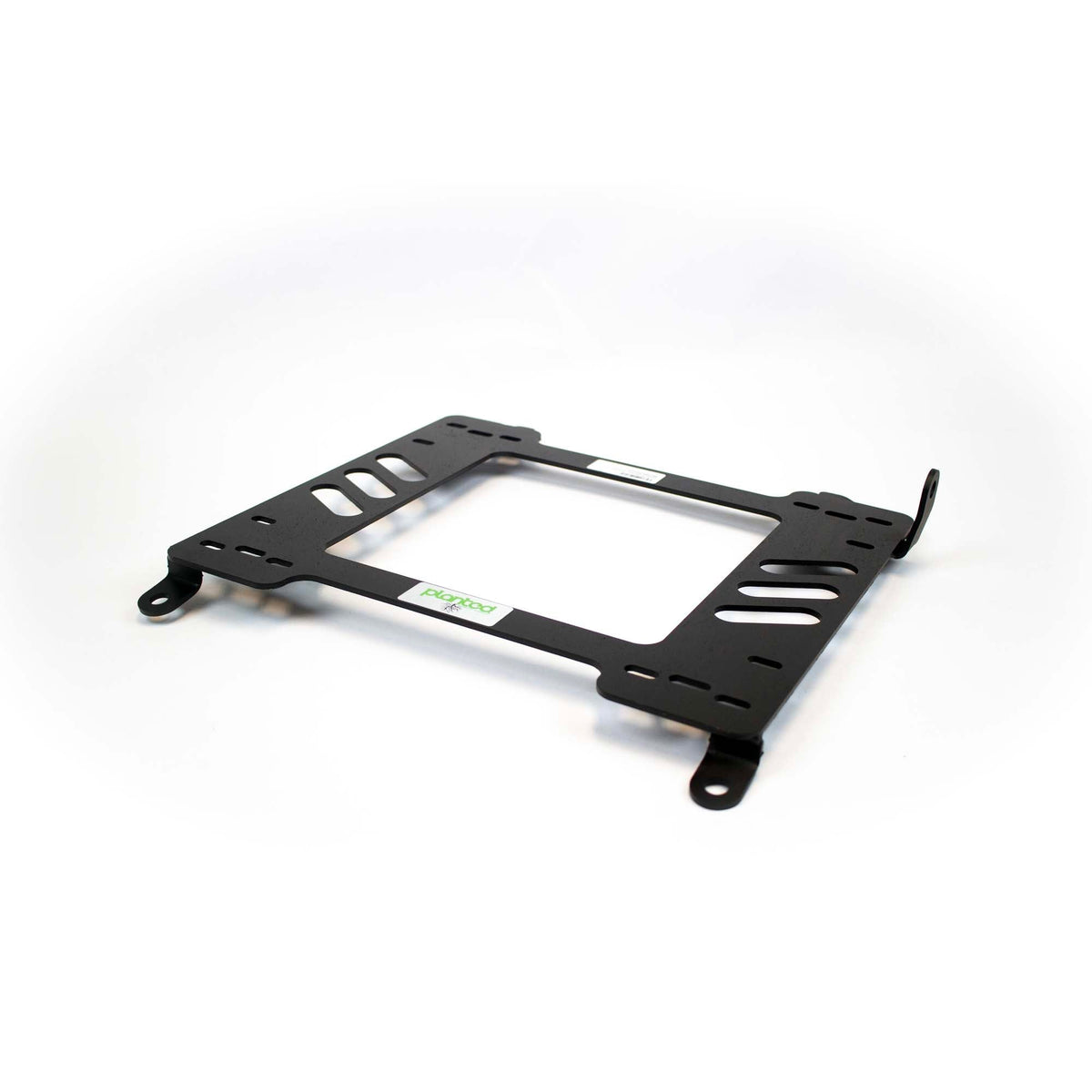 Planted seat bracket for 1994-1999 Hyundai Accent (1st Gen), passenger side, black powder-coated steel