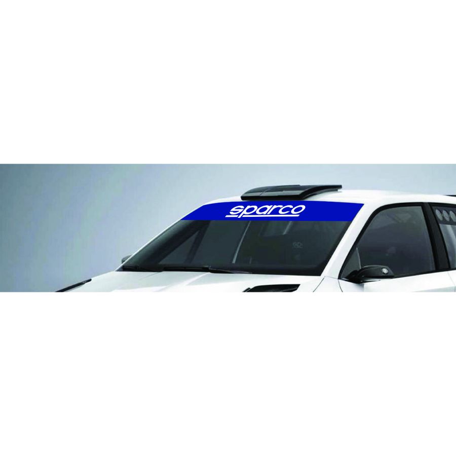 Sparco Front Windshield Visor Decal - Blue