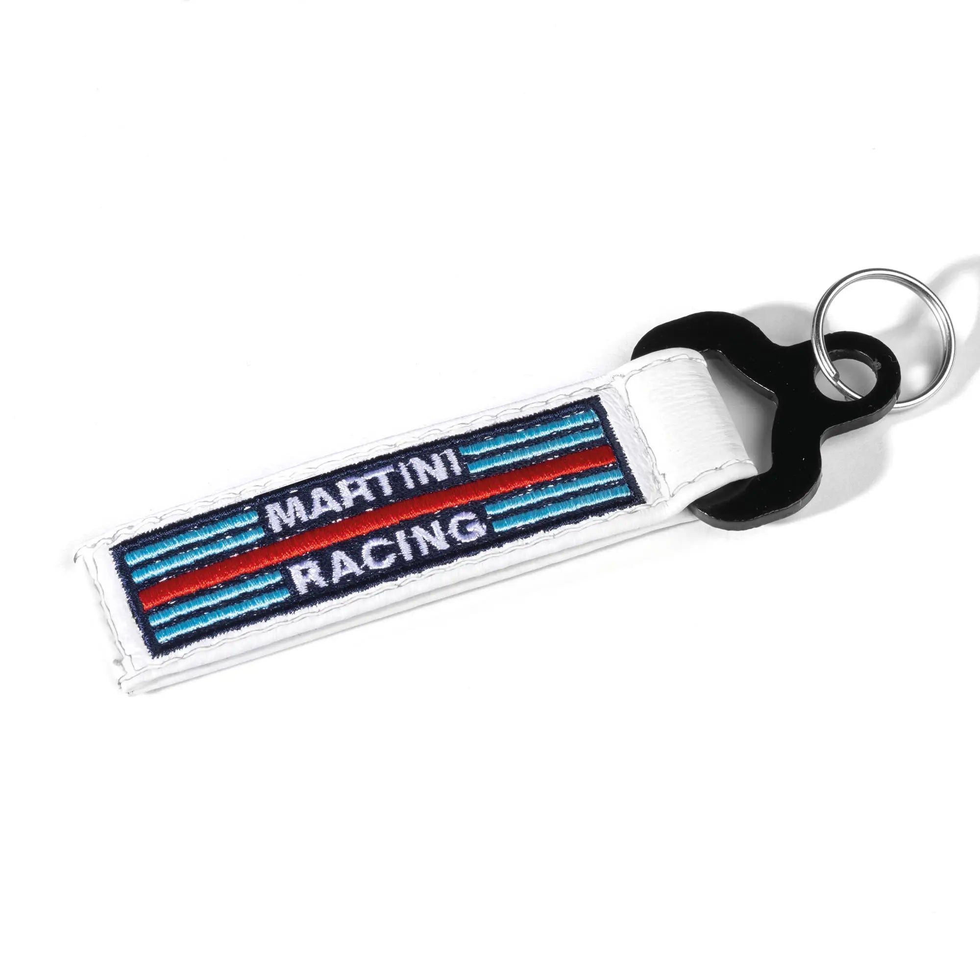 Sparco Martini Leather Keychain (White)