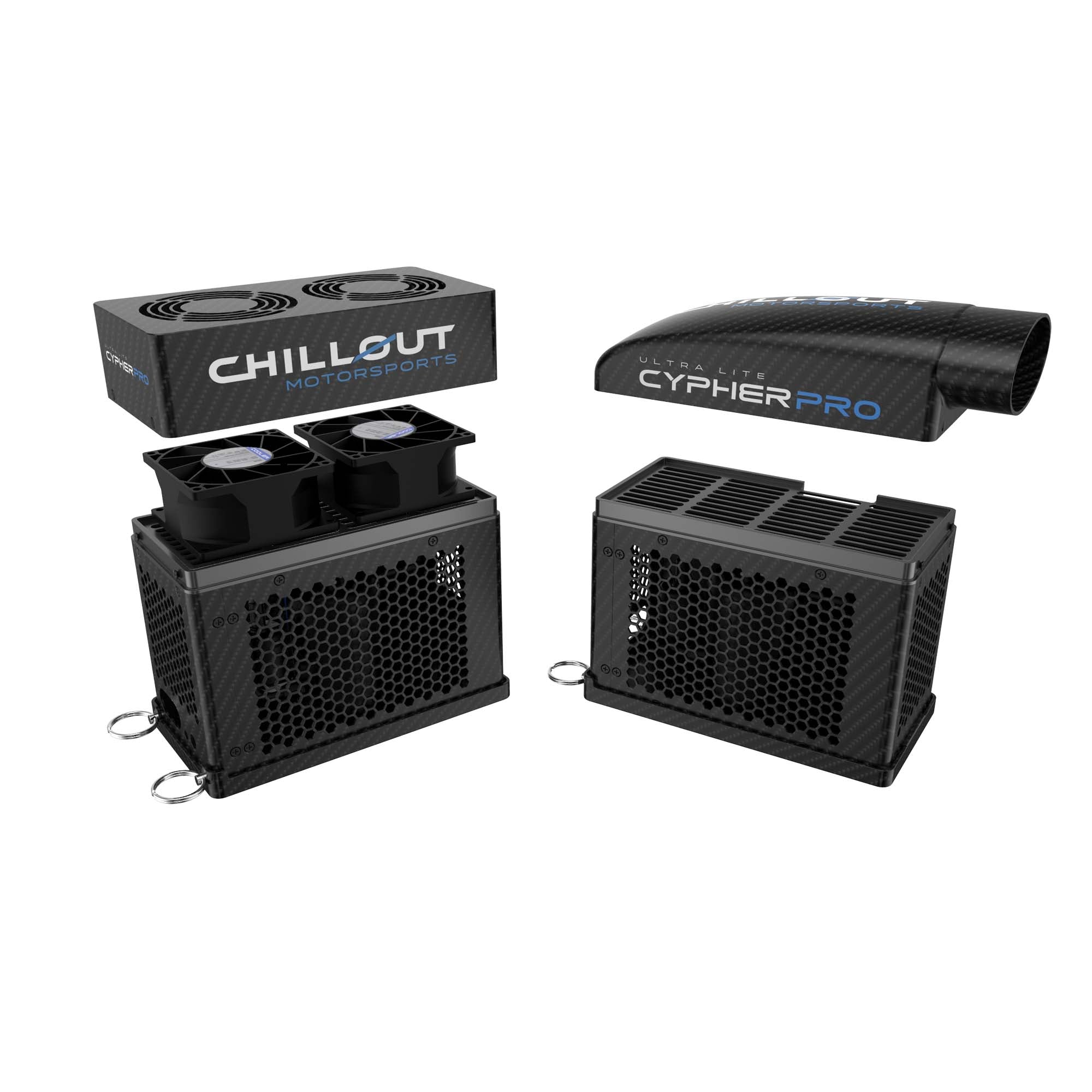 Cypher Pro Micro Driver Cooling System fan configuration and plenum configuration comparison