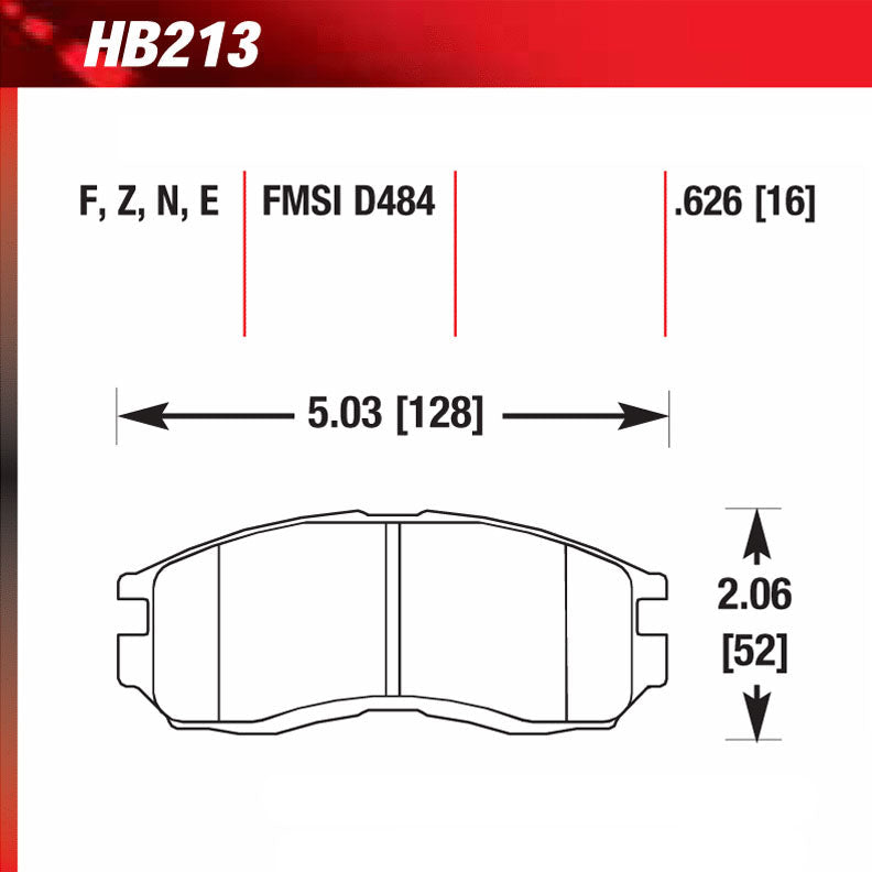 Hawk HB213F.626 Street Performance Pad - HPS Compound