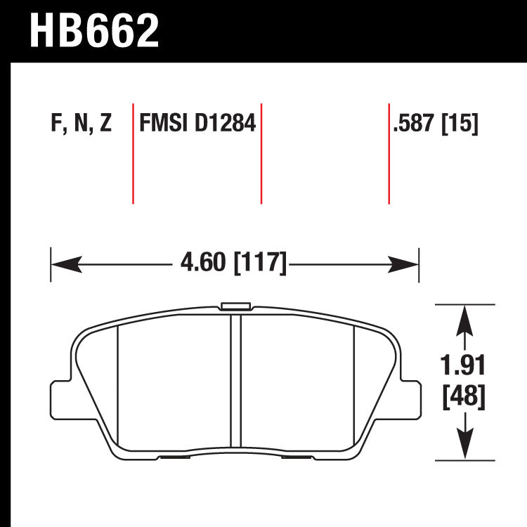 Hawk HB662Z.587 Performance Ceramic Street Pad